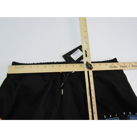 Man BoohooMan Applique Straight Pants size 38 Gorpcore‎ Outdoor Fleece Grung - Picture 8 of 12